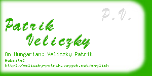 patrik veliczky business card